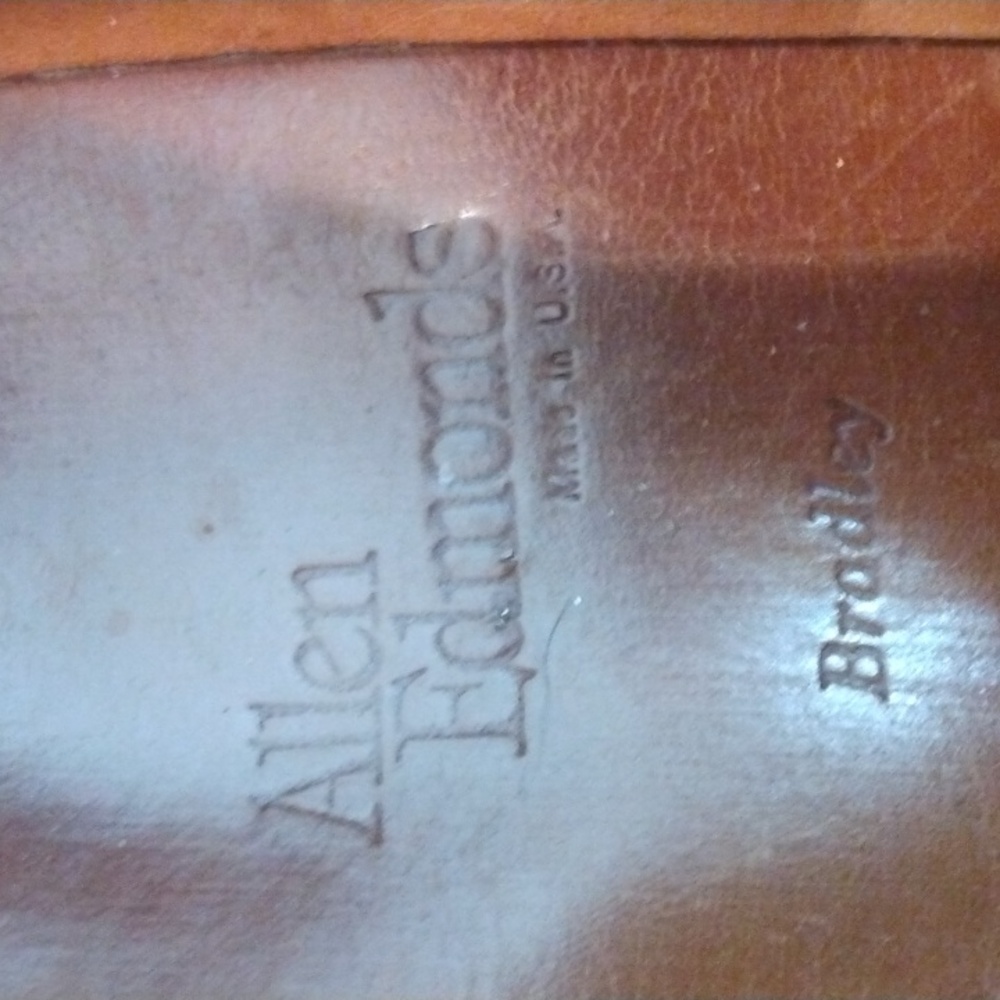 Allen Edmonds Bradley Leather Norwegian Split Toe Derby Shoes (Made in USA) 9.5D - Picture 9 of 15